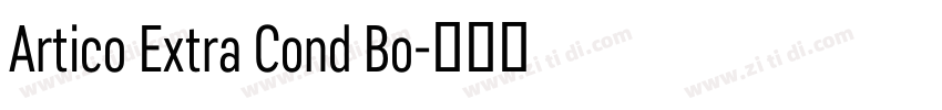 Artico Extra Cond Bo字体转换